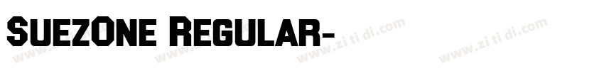 SuezOne Regular字体转换